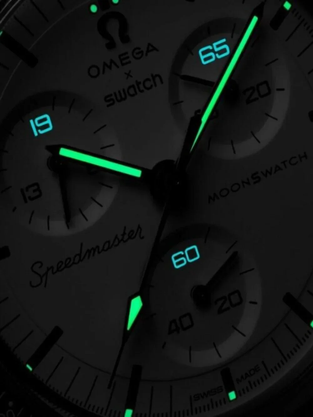 Swatch x Omega Bioceramic MoonSwatch 1965 Grey White SO33M106